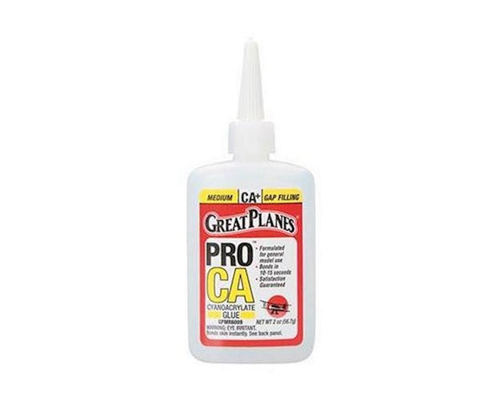 Great Planes Pro Instant CA+ Glue (Medium) (2oz) [GPMR6009]