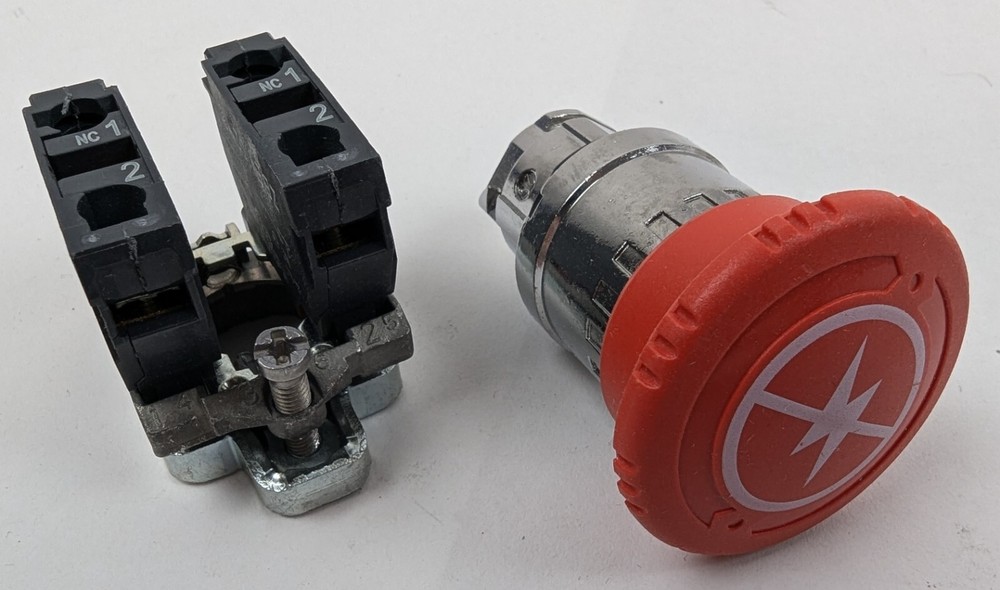 10 Schneider XB4AEQ4020S1 Push Button Switch Red with 2-NC Panel Mount 22mm NEW