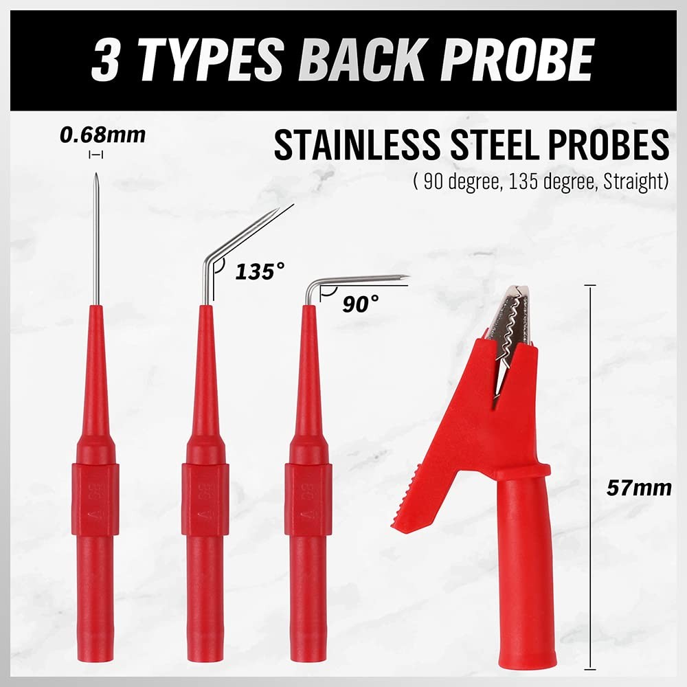 22-Piece Back Probe Pin Set for Automotive Electrical Testing Tools