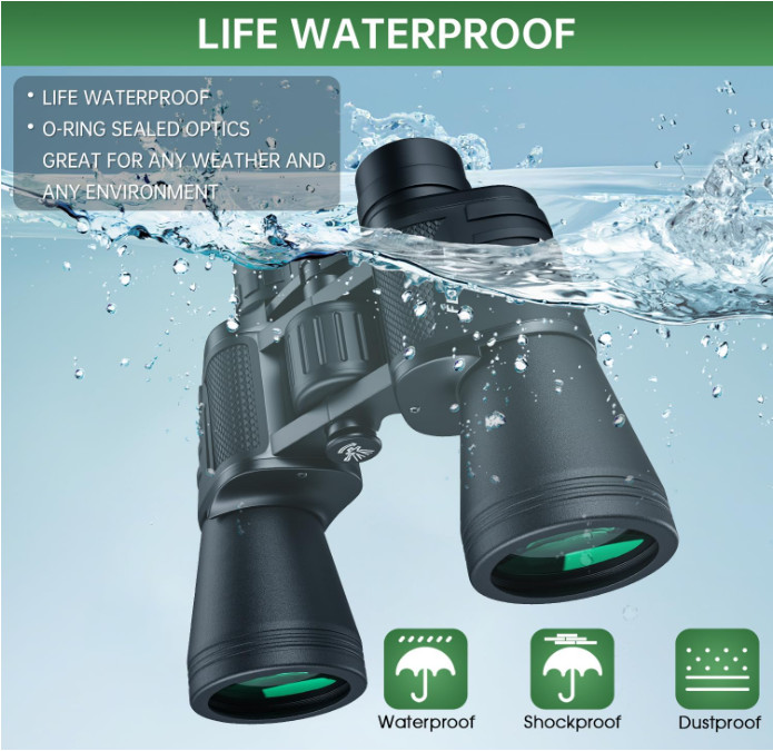 20x50 High Powered Binoculars for Adults, Waterproof Compact Binoculars with ...