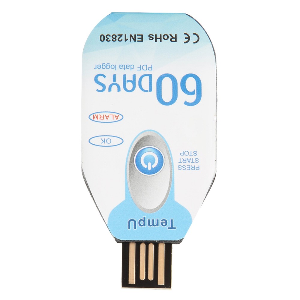 Temperature Data Logger Single Use PDF Report USB Port 10000 Points❀