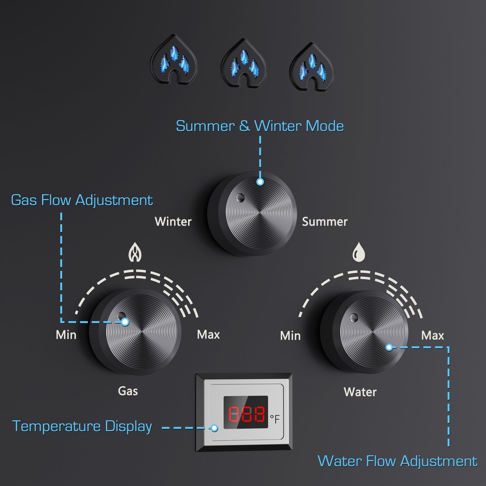 KOXKING Tankless Water Heater Instant Hot 6L 1.58 GPM Portable With Handle RV