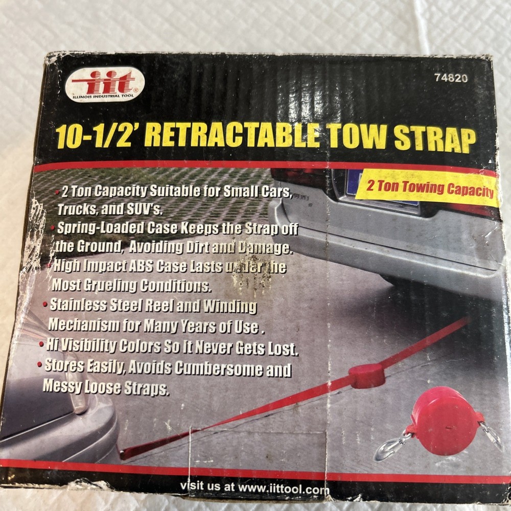 IIT 10-1/2’ Retractable Tow Strap