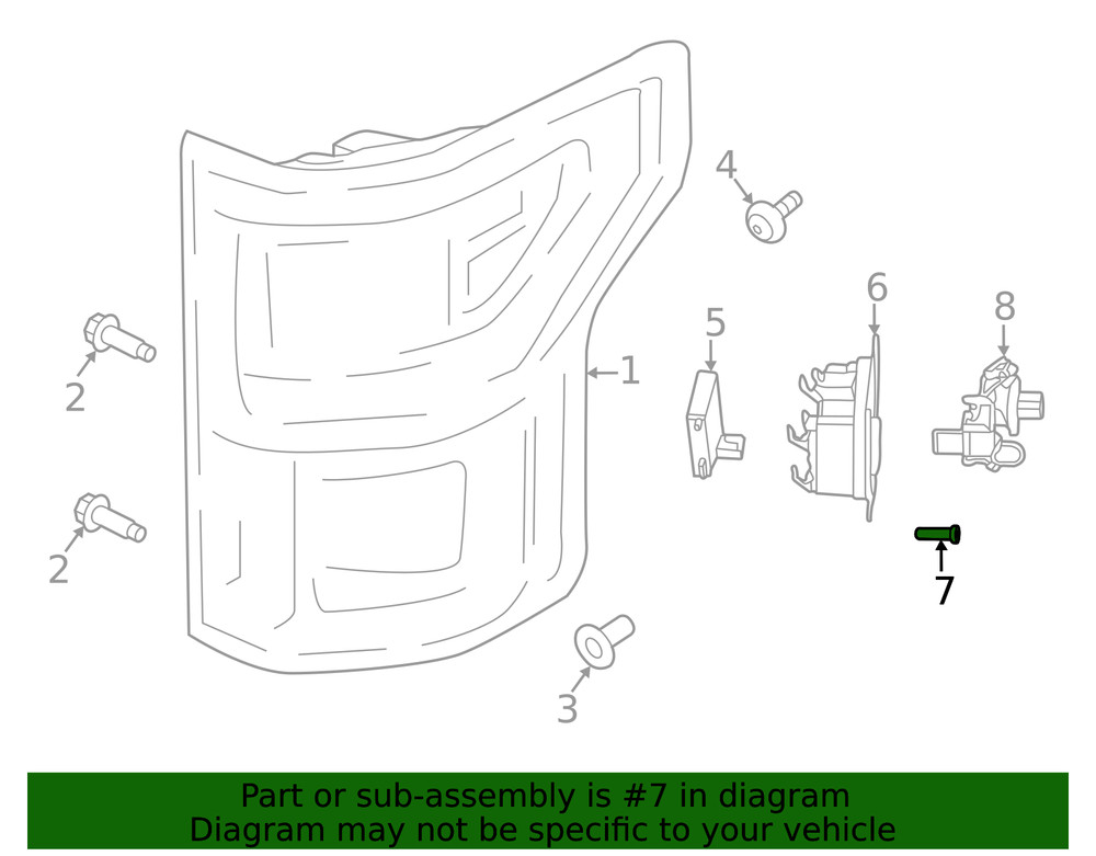 Genuine Ford Blind Spot Detection System Warning Sensor Screw W505944-S450