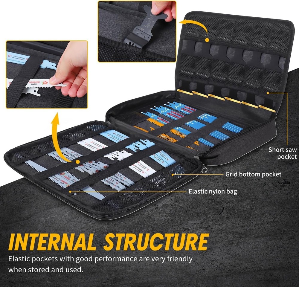 Waterproof and Portable Saw Blade Carrying Case - Ultimate Organization Solution