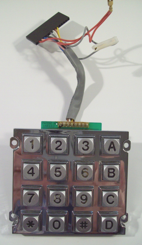 Jofemar Vision Vending Machine Metal Button Keypad & Harness, Tested