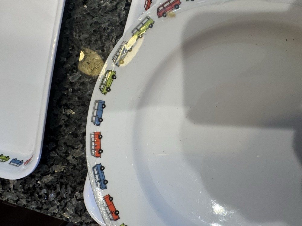 Cool Out Melamine Dinnerware VW Camper Van Service for 12