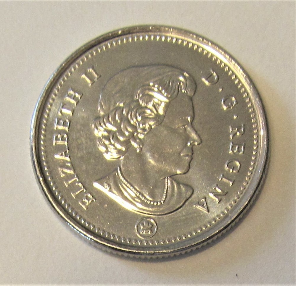 1 UNC 2020 CARIBOU QUARTER FROM A CANADA ROLL FROM WINNIPEG MINT