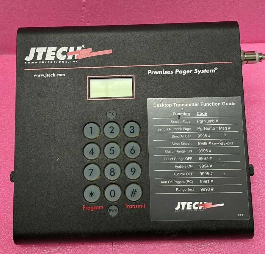 JTech Communications TRA-UHF-PADT Premises Pager System Transceiver