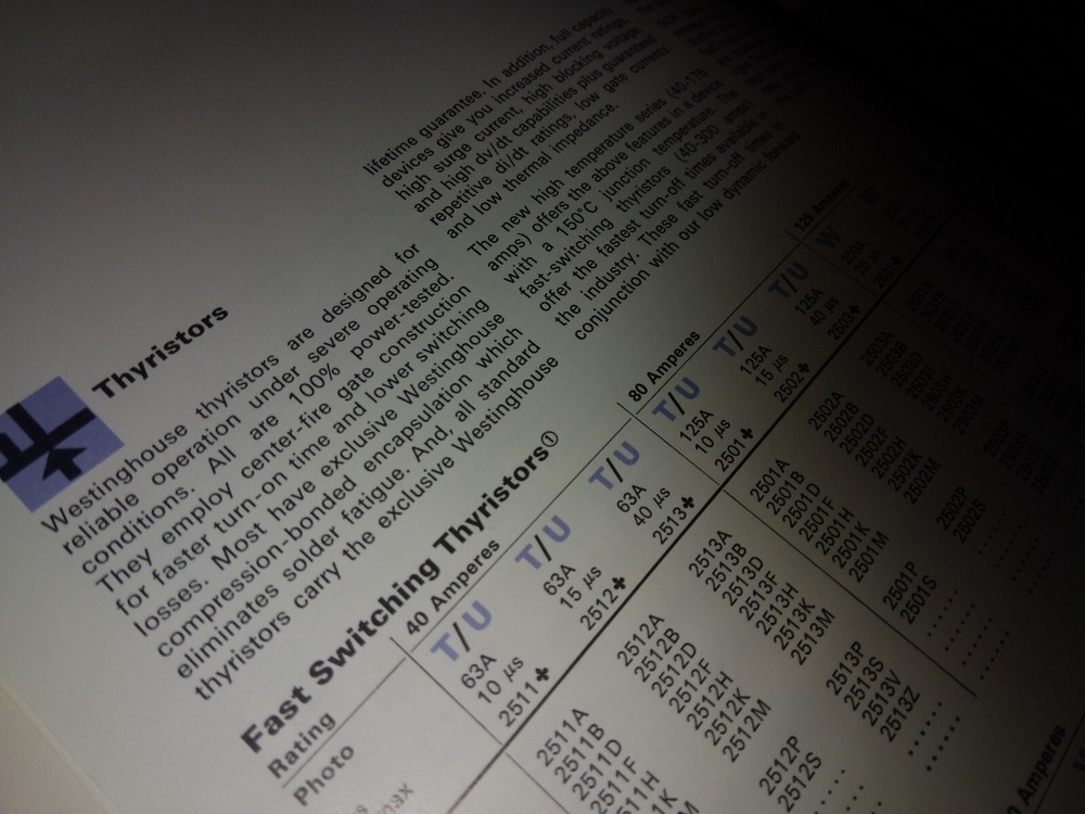 Westinghouse Semiconductor Condensed Catalog 19 Pages 1969