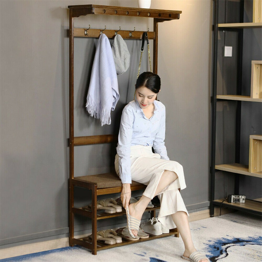 Various Garment Racks Clothes Storage Shelf Coat Rack Stand Hall Tree Heavy Duty