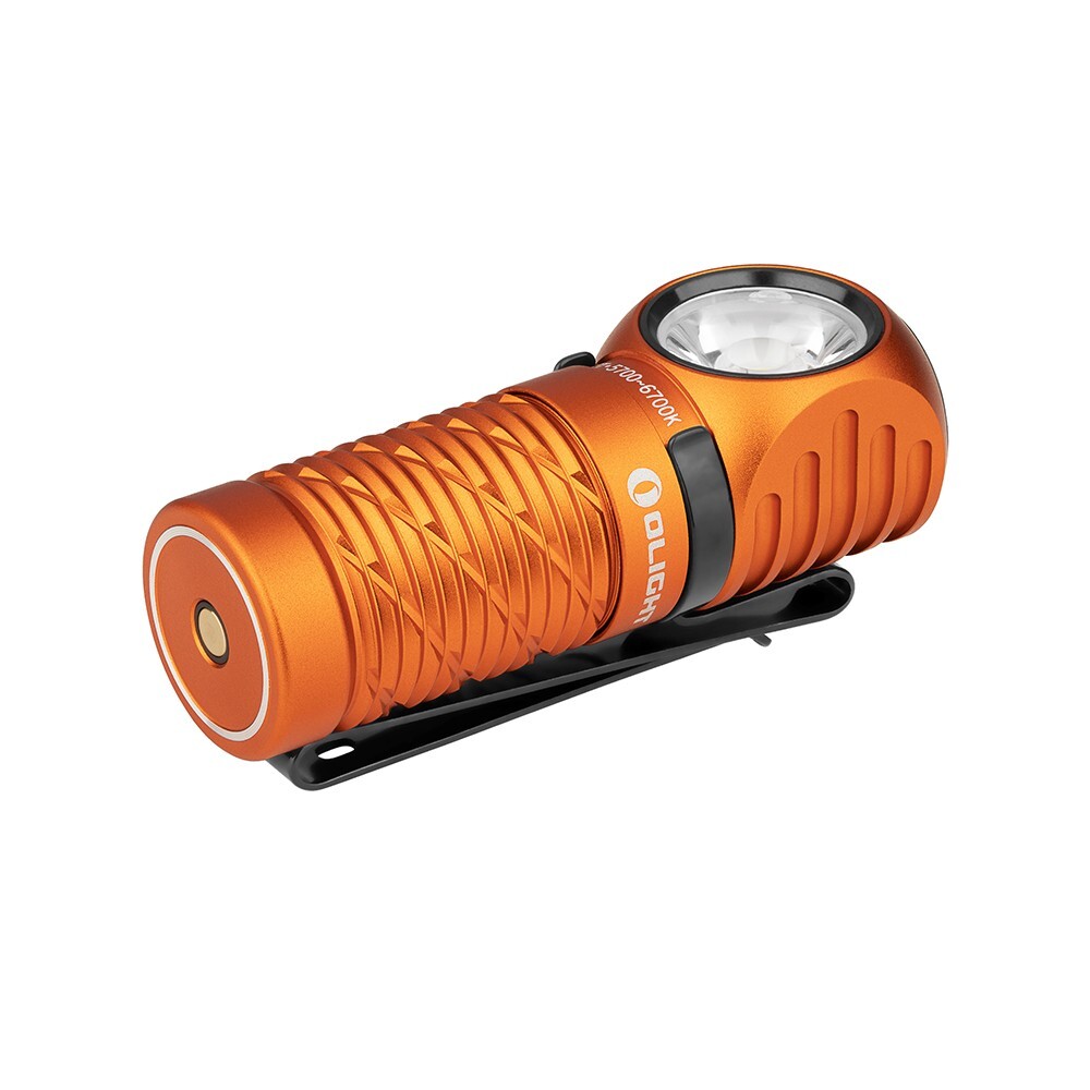 Olight Perun 2 Mini Orange Rechargeable Headlamp, 1100 Lumens, Cool White