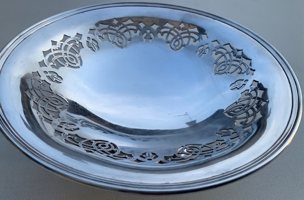 Mappin & Webb Art Deco Sliver Prince's Plate Fruit Basket