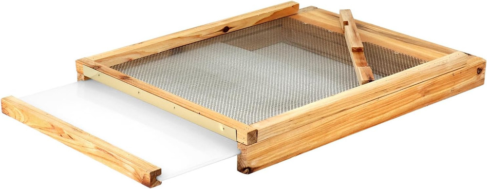 10 Frame Beehive Screened Bottom Board Beeswax Cedar Ventilated Base