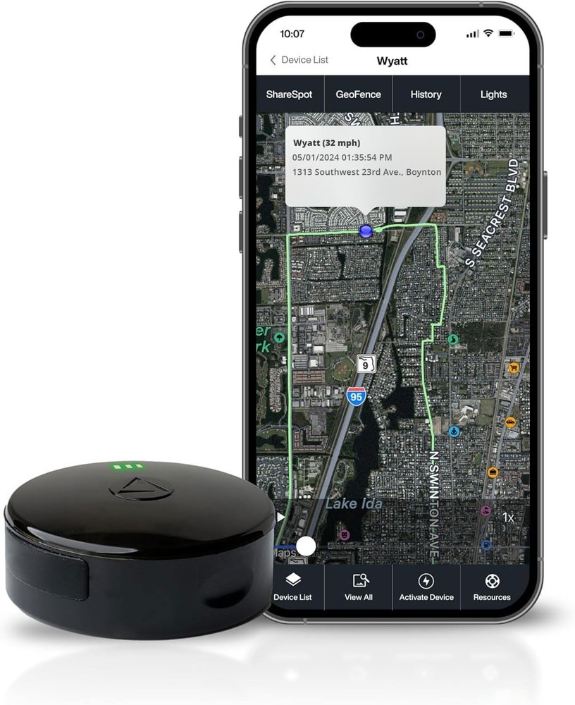 Discreet GPS Tracker with 30 Days Battery, Location History & Lifetime