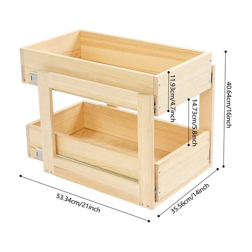 Pull-out Cabinet Organizer, Cabinet Organizer Drawer Shelves Storage for Kitchen