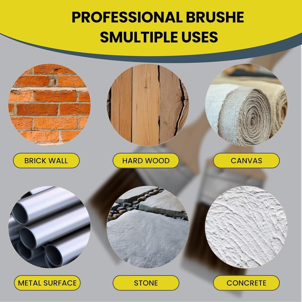 2 Inch Angled Professional Paint Brush with Ergonomic Handle for Easy Control