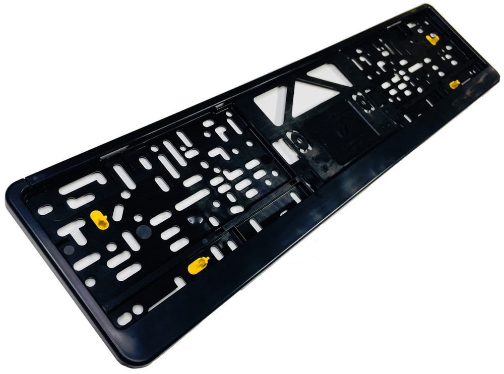 Premium German License Plate Frame - Evolution 3 - Black