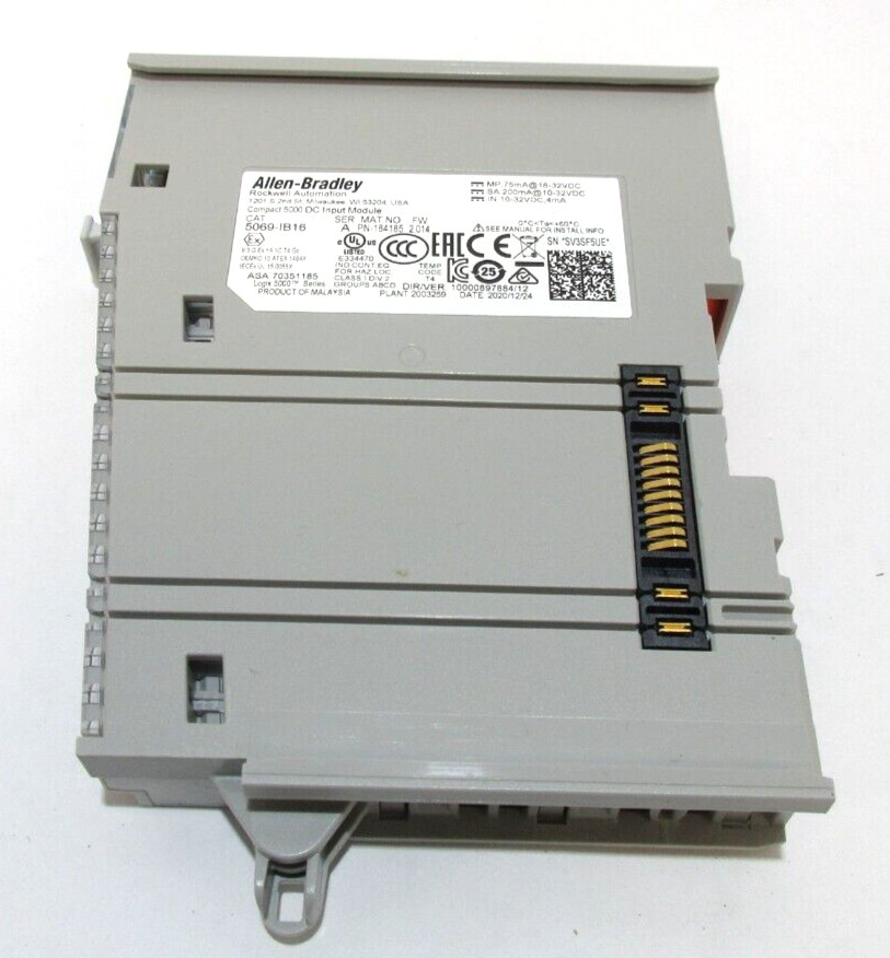 Allen-Bradley 5069-IB16 Ser. A. Compact 5000 DC Input Module Mfg 2018