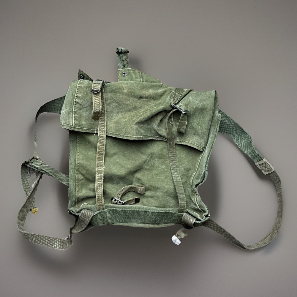 WWII USMC M1941 Haversack Upper Pack Canvas Field Gear Original CLEAN