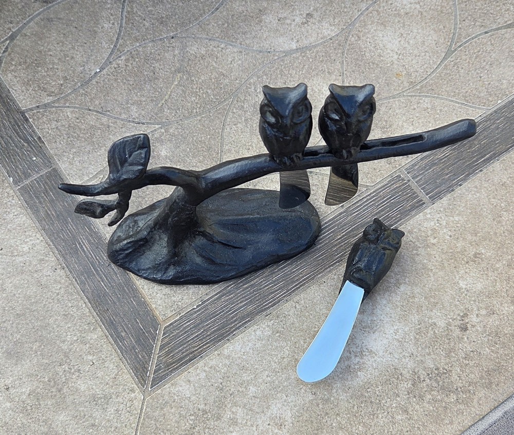 Cast Iron Owl Dip Spreaders