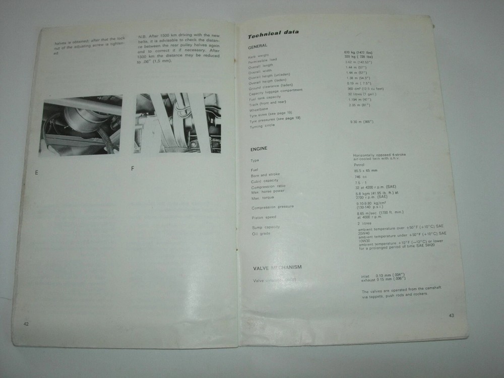 DAF 33 Owners Manual Handbook 1971