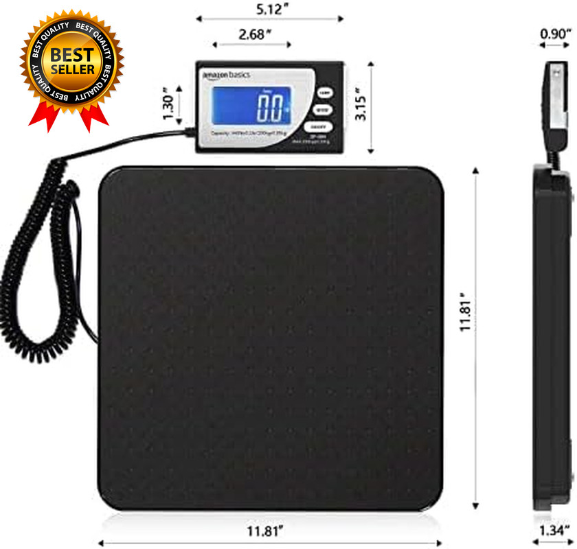 Digital Postal Scale, Heavy Duty Weighing Platform for Packages