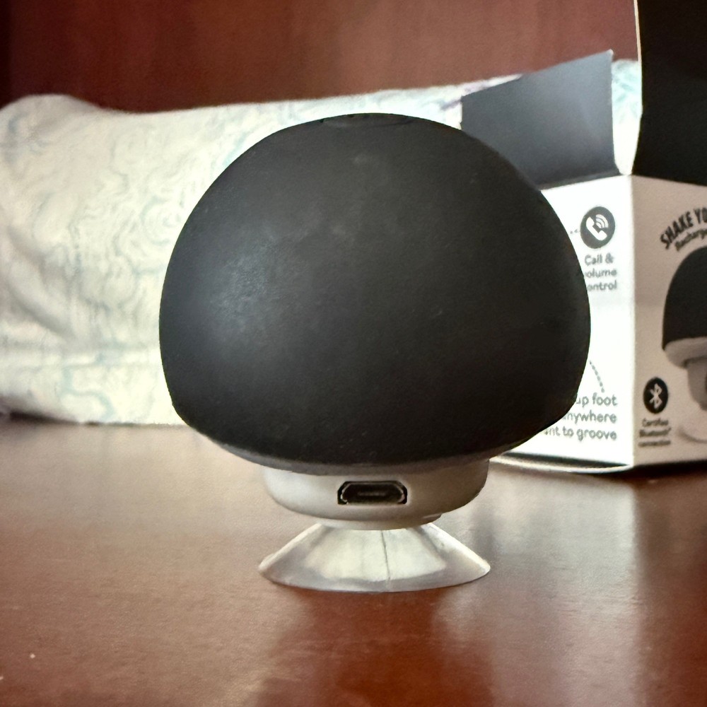 Shake Your Shiitake Rechargeable Bluetooth Mini Speaker - Modern Monkey -Black