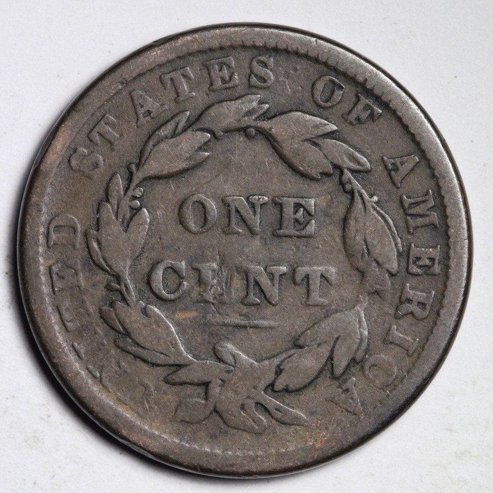 1838 Coronet Head Large Cent CHOICE FINE E223 WNL