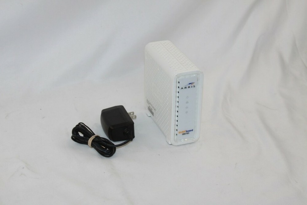 ARRIS SURFBoard SB6183 16X4 Cable Modem DOCSIS 3.0 White No Internet Cable