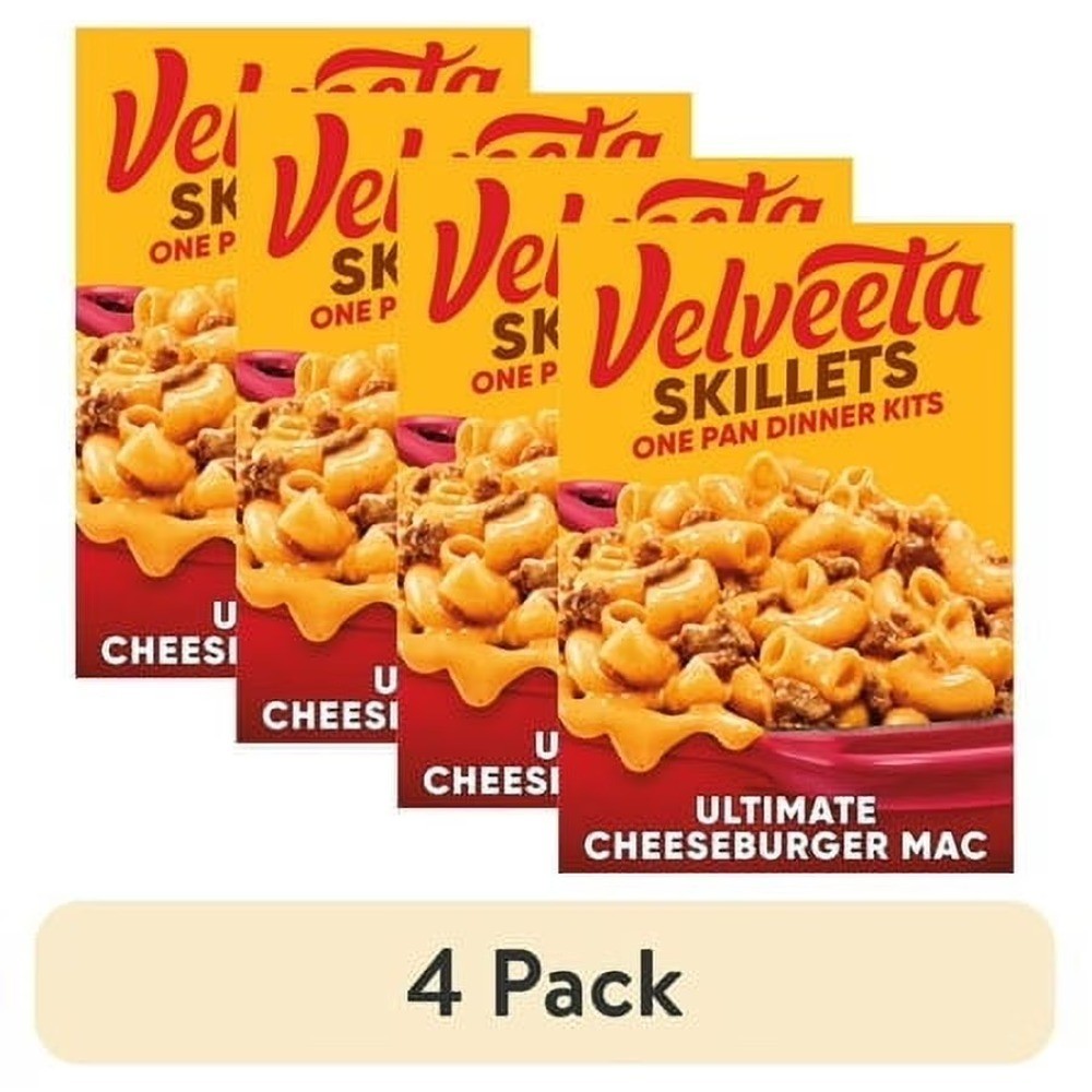 Ultimate Cheeseburger and Cheese One Pan Dinner Kit 12.8 oz 4 Pack Box