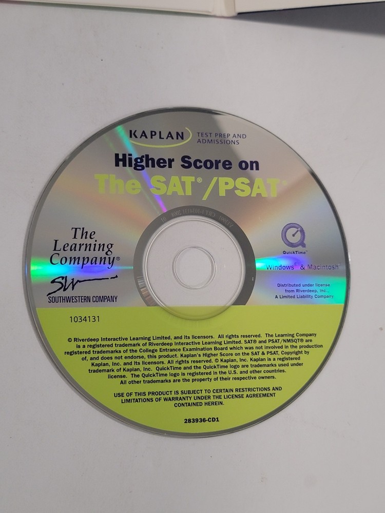 Kaplan SAT & PSAT Test Prep & High School Advantage PC CD-ROMs 📀 Learning Compa
