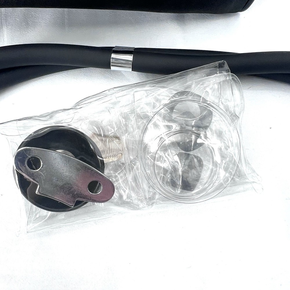 Dual Head Stethoscope - BLACK / SILVER With Carry Bag
