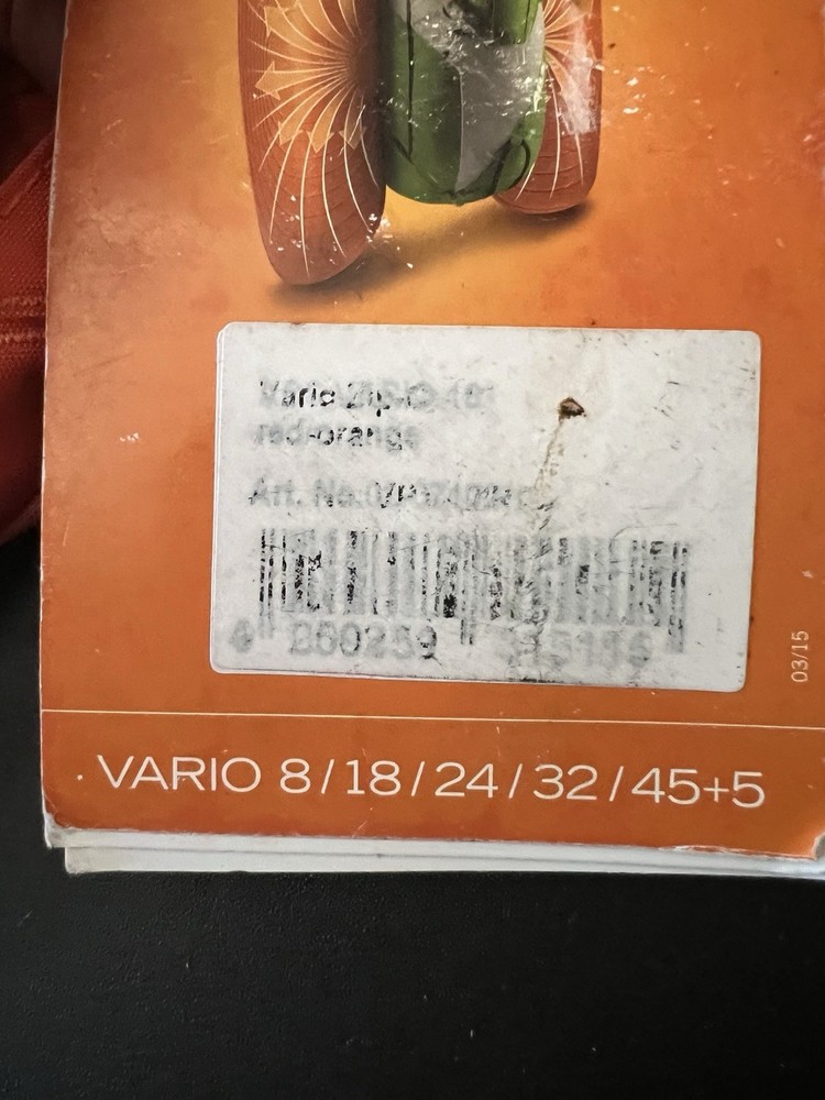 ABS Avalanche Backpack Vario Zip Ons Base Unit Orange