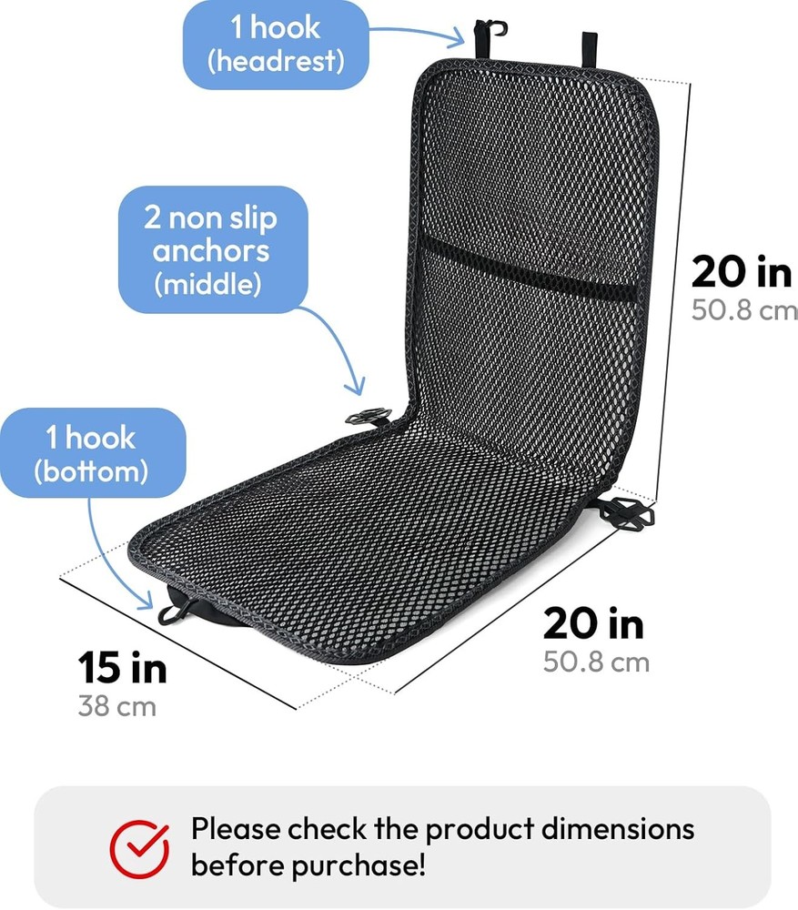 Double Breathable 3D Air Mesh Car Seat Cushion pad, car seat Pads.