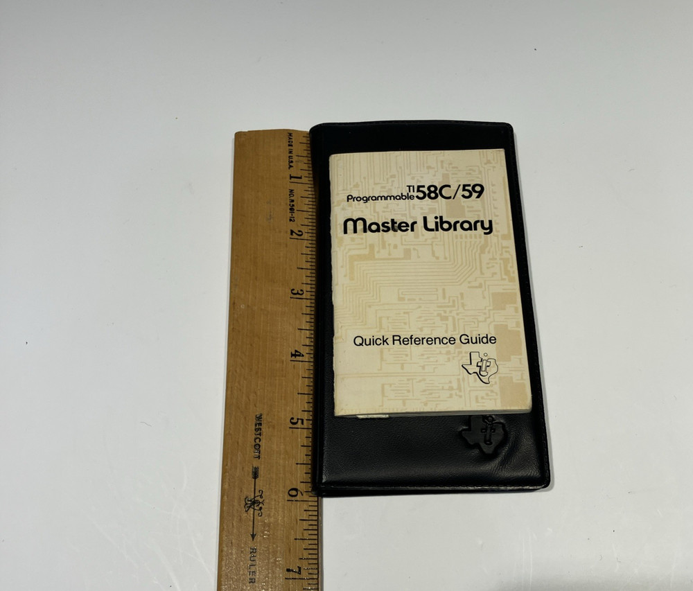 Texas Instruments TI-58C/59 Programmable Calculator Master Library Module ONLY