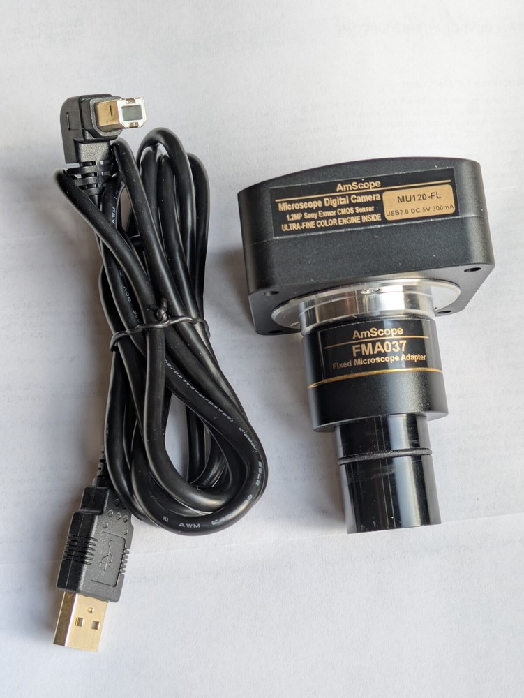 High-sensitivity Color CMOS C-Mount Microscope Camera.