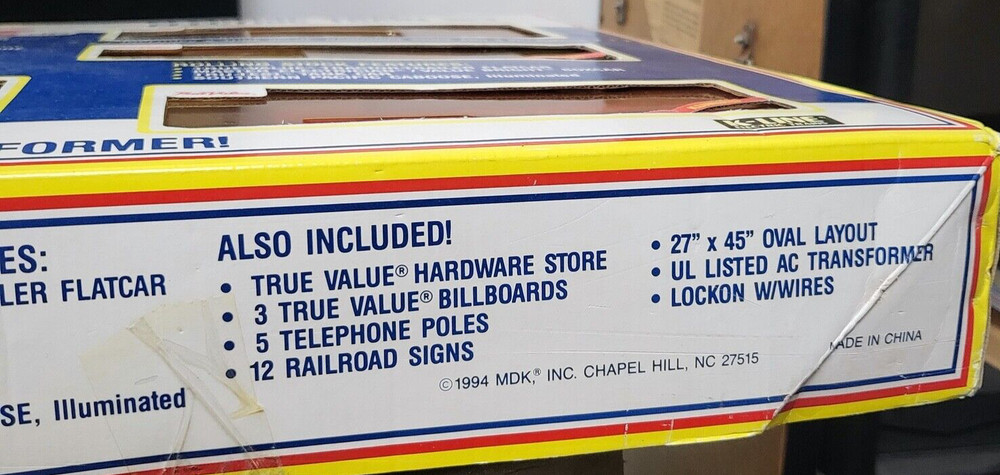 The True Value Hardwear Electric Train Set