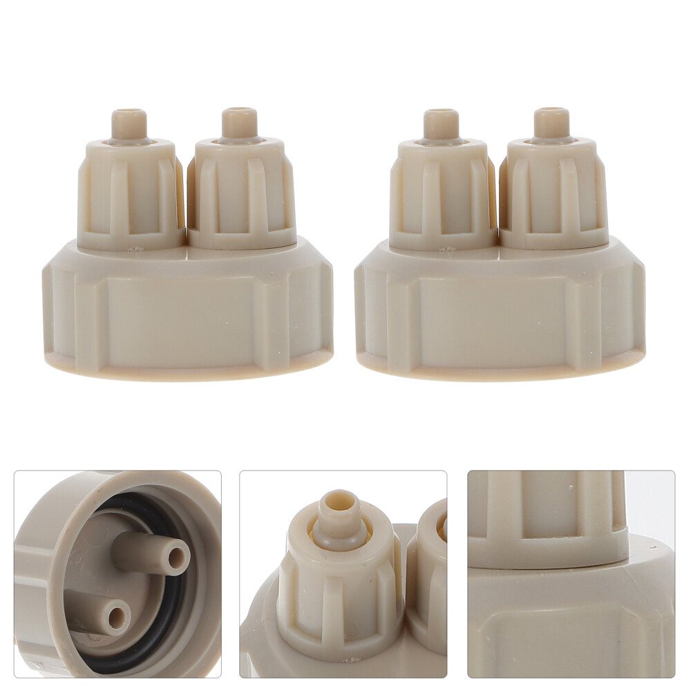 6PCS Carbon Dioxide Reactor CO2 Diffuser Caps Aquarium Plants System Accessories