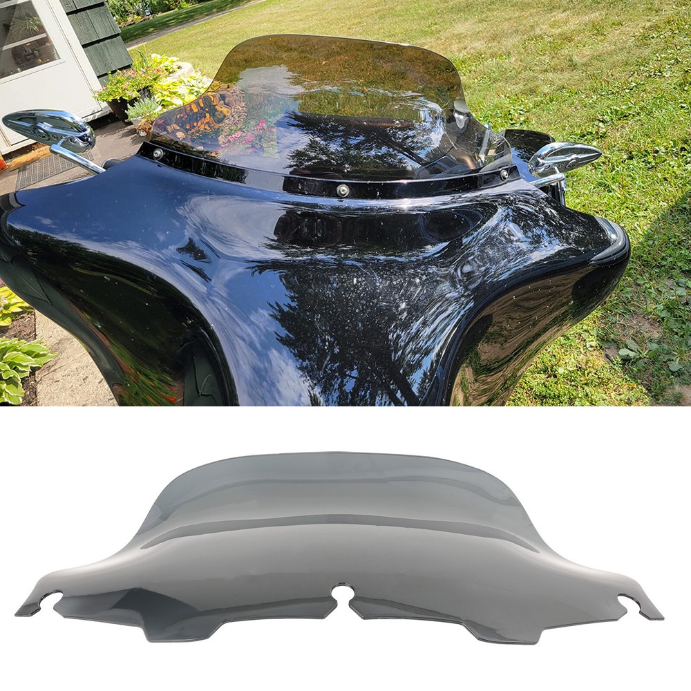 8" Smoke Batwing Windshield Windscreen For Harley Ultra Classic Electra Glide