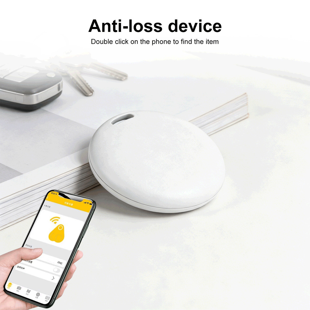Smart Bluetooth Tracker Tag for iPhone only– Key Finder, Wallet Locator, Pet Tag