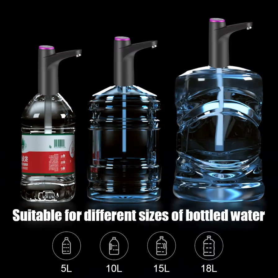 Water Bottle Electric Automatic Switch Pump Universal Jug Dispenser 5 Gallon USB