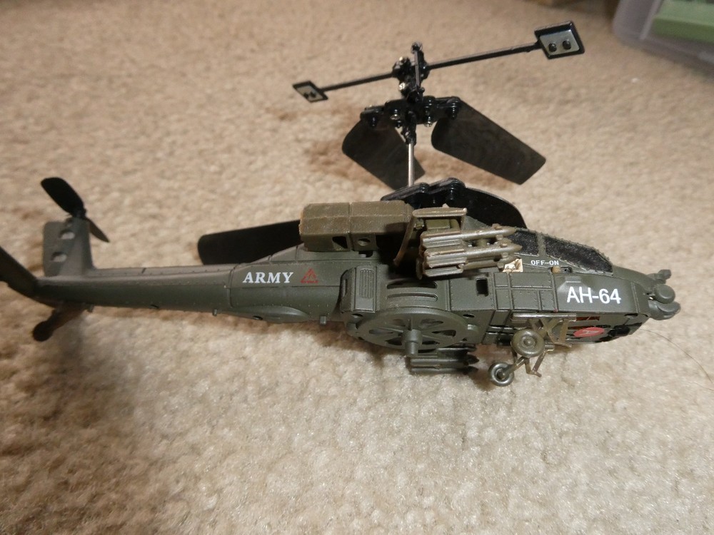 Small AH-64 US Helicopter RC Radio Control Micro Copter