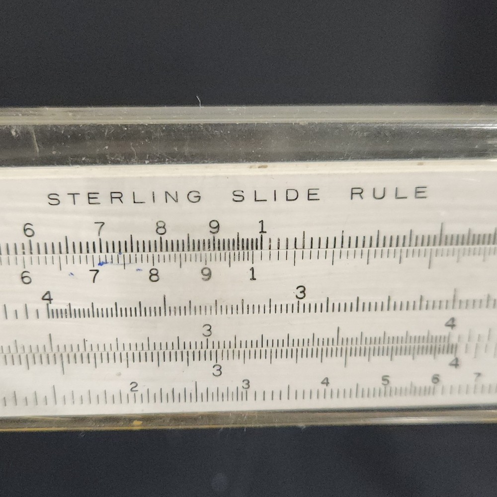 Vtg Sterling SP Precision Slide Ruler Model 584