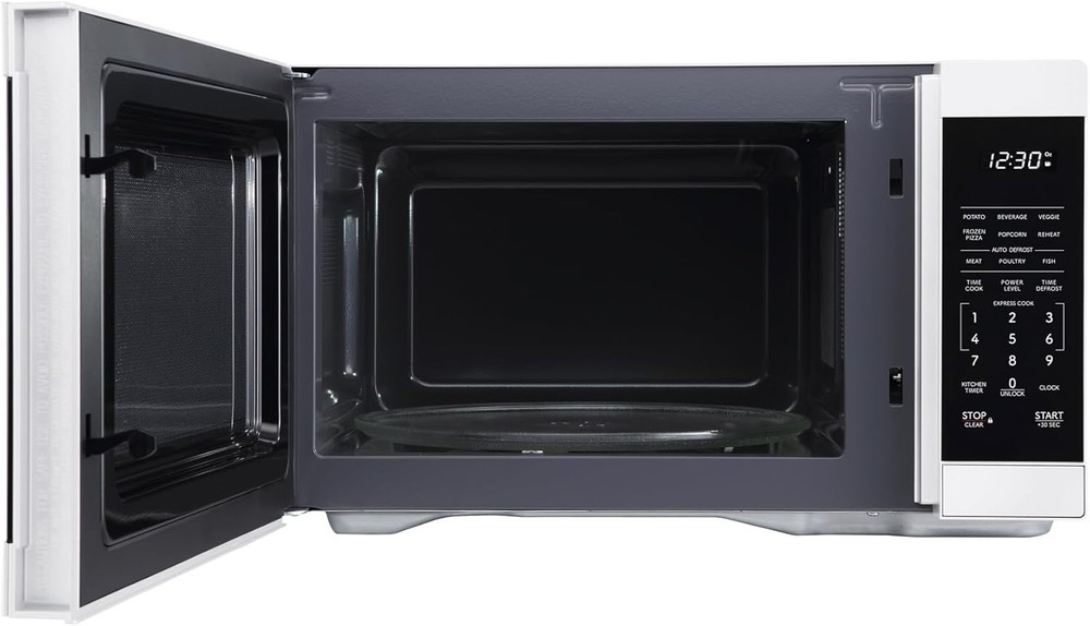 New Design! 1000W Countertop Microwave, White