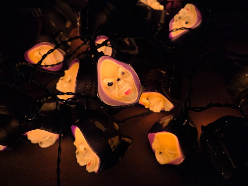 Vintage Grim Reaper Halloween String Light Set of 20