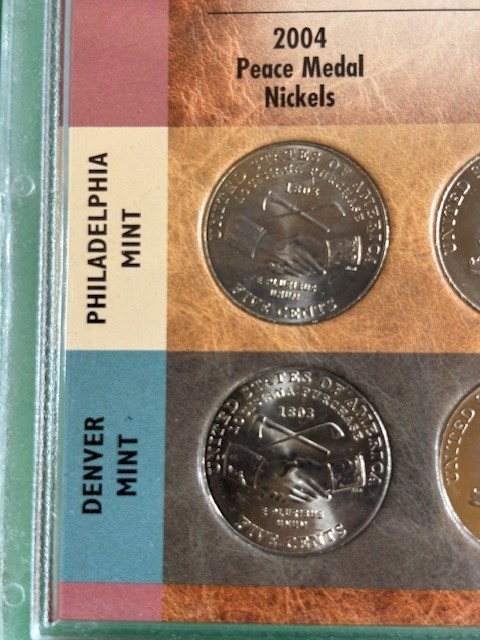 2004-2005 Complete Lewis & Clark Mint Mark Coin Collection