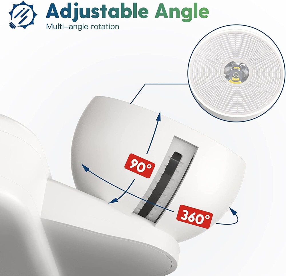 6 Pack LED Exit Sign Emergency Light–Hi Output RED Compact Combo UL 924 Listed