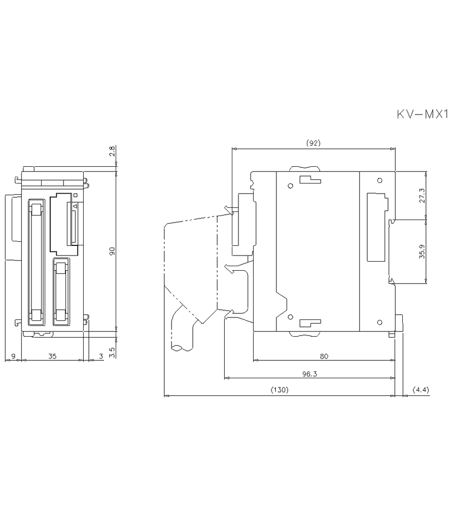 1pcs KEYENCE KV-MX1 NEW