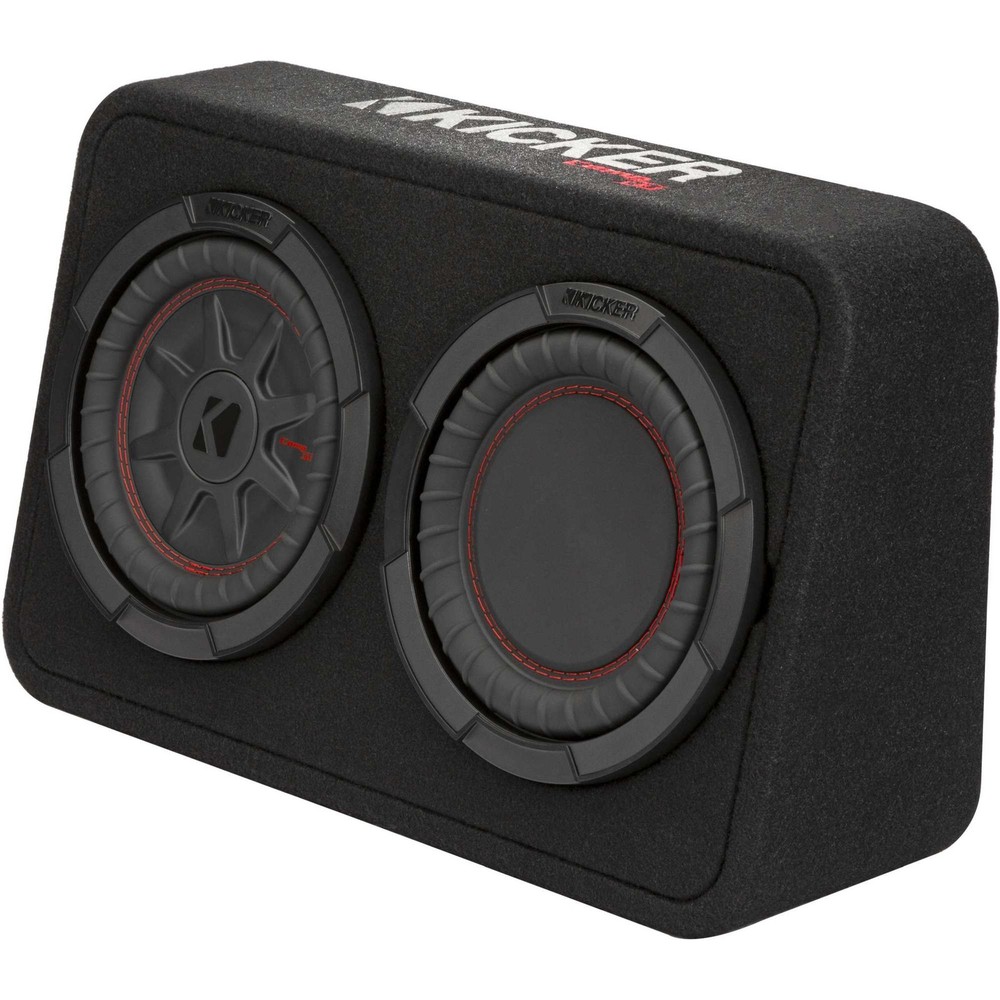 Kicker 48TCWRT82 CompRT 8" subwoofer in thin profile enclosure, 2ohm